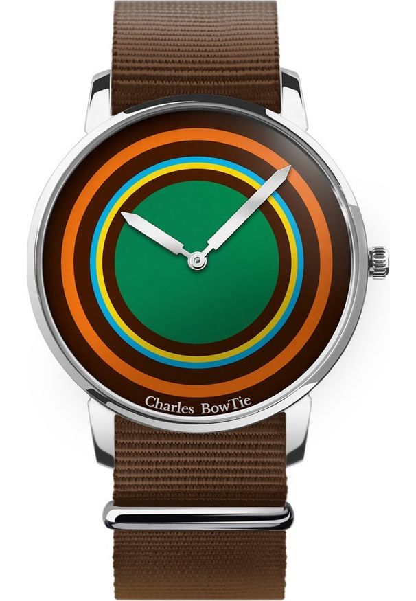 Zegarek Lumes Zegarek męski Charles BowTie RILSA.N.B brązowy. Kolor: brązowy