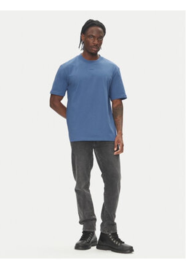 Hugo - HUGO T-Shirt Dapolino 50488330 Niebieski Relaxed Fit. Kolor: niebieski. Materiał: bawełna