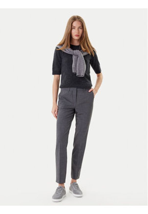 Marella Sweter Jim 2523366075 Szary Regular Fit. Kolor: szary. Materiał: kaszmir