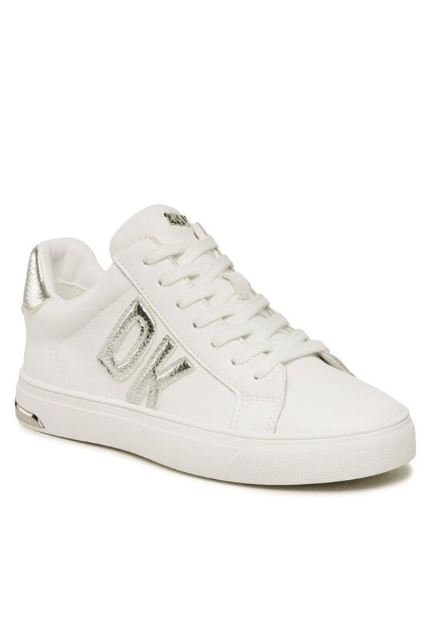 DKNY Sneakersy Abeni Lace Up Sneaker K1300916 Biały. Kolor: biały. Materiał: skóra