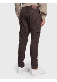 G-Star RAW - G-Star Raw Spodnie materiałowe Zip Pocket 3D D21975-C105-0028 Brązowy Skinny Fit. Kolor: brązowy. Materiał: bawełna #3