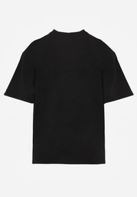 Renee - Czarny Basicowy T-shirt z Bawełny Meranissea. Okazja: na co dzień. Kolor: czarny. Materiał: bawełna. Styl: klasyczny, casual #4