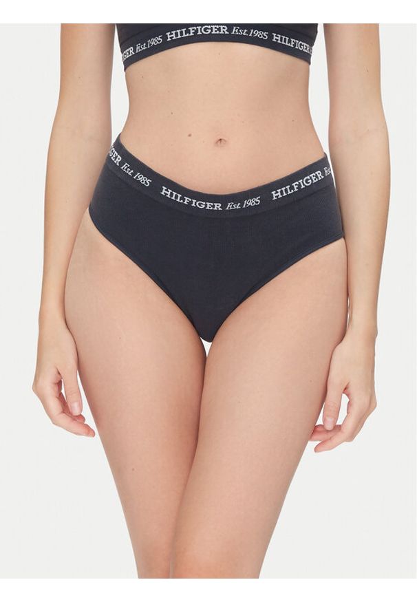TOMMY HILFIGER - Tommy Hilfiger Figi klasyczne z wysokim stanem UW0UW05724 Granatowy. Stan: podwyższony. Kolor: niebieski. Materiał: bawełna