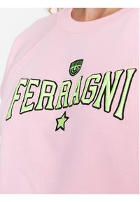 Chiara Ferragni Bluza 74CBIT01 Różowy Regular Fit. Kolor: różowy. Materiał: bawełna