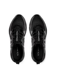 Armani Exchange Sneakersy XDX039 XV311 00002 Czarny. Kolor: czarny. Materiał: materiał
