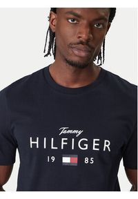 TOMMY HILFIGER - Tommy Hilfiger T-Shirt Brand Love MW0MW41455 Granatowy Regular Fit. Kolor: niebieski. Materiał: bawełna #4