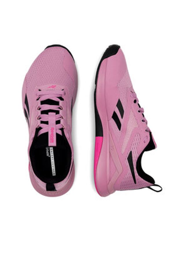 Reebok Buty na siłownię Nanoflex Tr 2 100074541 Różowy. Kolor: różowy. Materiał: materiał, mesh. Sport: fitness
