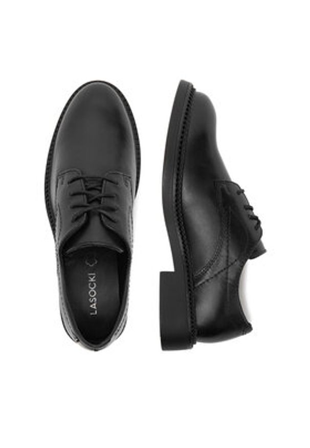 Lasocki Półbuty CEO-RST-56007-14 Czarny. Kolor: czarny. Materiał: skóra