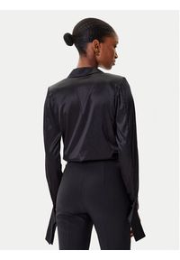 Elisabetta Franchi Body CB-007-57E2-V490 Czarny Regular Fit. Kolor: czarny. Materiał: jedwab #3