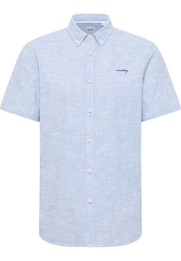 Mustang - MĘSKA KOSZULA MUSTANG Berkeley Faded Denim 1015242 5124. Materiał: denim