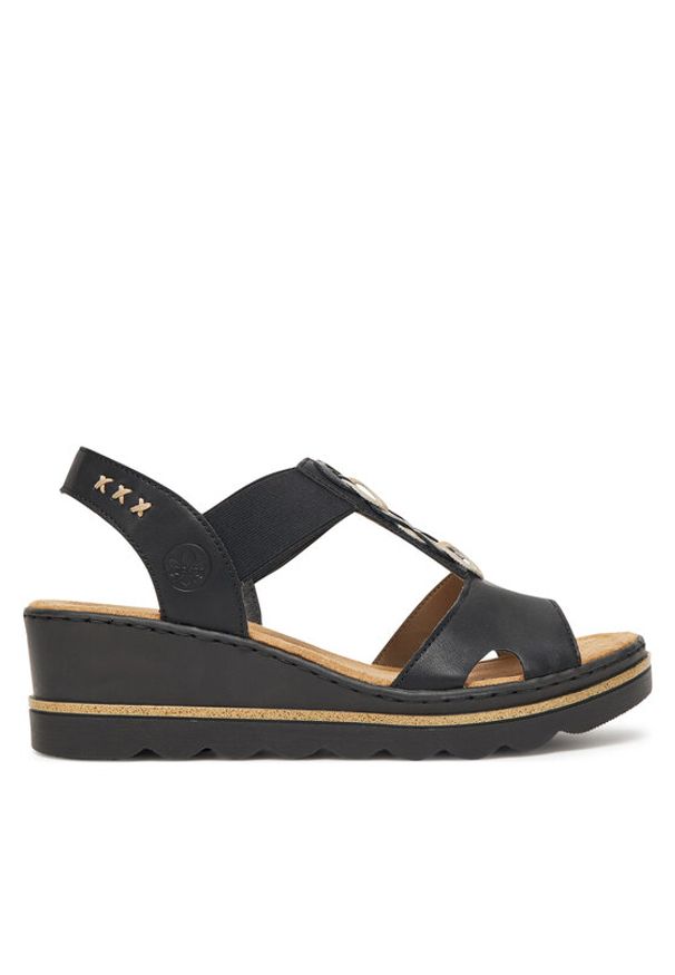 Rieker Sandały CEO-67498-00 Czarny. Kolor: czarny. Materiał: materiał