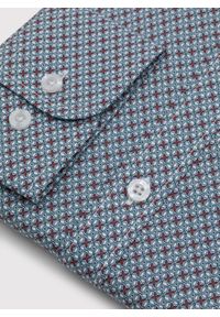 Pako Lorente - PAKO LORENTE - Koszula męska we wzór geometryczny. Materiał: bawełna, elastan. Długość rękawa: długi rękaw. Długość: długie. Wzór: geometria #6