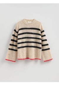 Reserved - Sweter z wełną i moherem - wielobarwny. Materiał: moher, wełna #1