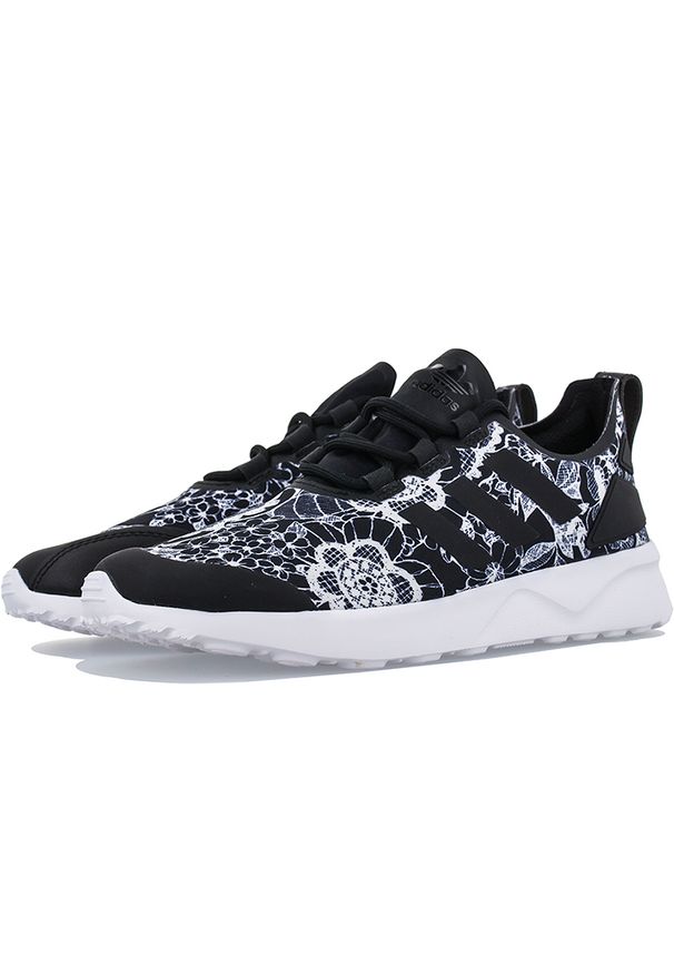 Adidas - adidas ZX Flux Adv Verve BB2284. Zapięcie: pasek. Materiał: materiał, skóra. Szerokość cholewki: normalna. Wzór: paski, aplikacja, kwiaty. Model: Adidas ZX, Adidas ZX Flux