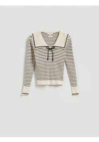 Reserved - Sweter z wełną - wielobarwny. Materiał: wełna #1