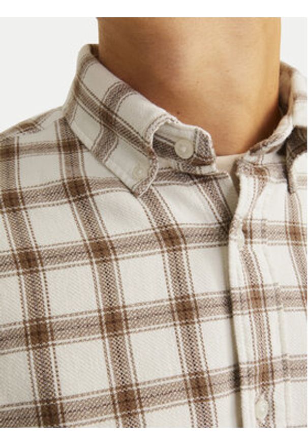 Jack & Jones Koszula Blubrook 12260710 Beżowy Comfort Fit. Kolor: beżowy. Materiał: bawełna