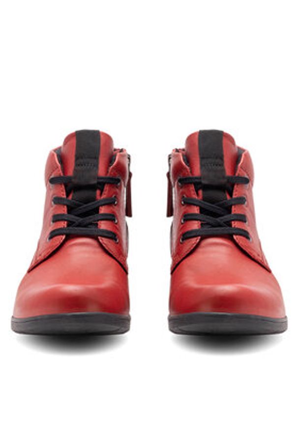 Go Soft Trzewiki WI16-JANE ZULA-03 Czerwony. Kolor: czerwony. Materiał: skóra