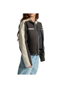 Vans - Kurtka VANS RYDEN BIKER JACKET FAD Brązowy. Kolor: brązowy. Materiał: tkanina