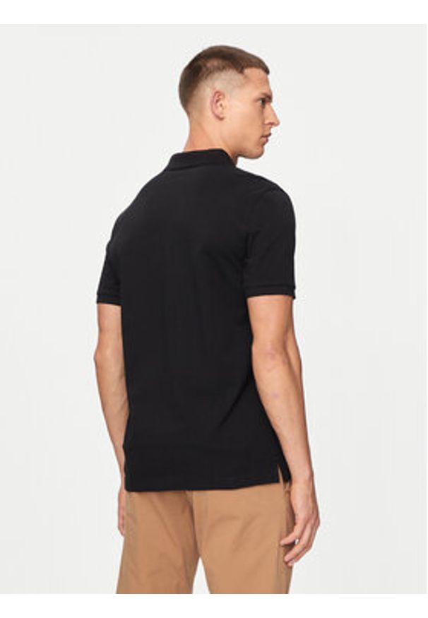 GANT - Gant Polo Shield 2220 Czarny Slim Fit. Typ kołnierza: polo. Kolor: czarny. Materiał: bawełna