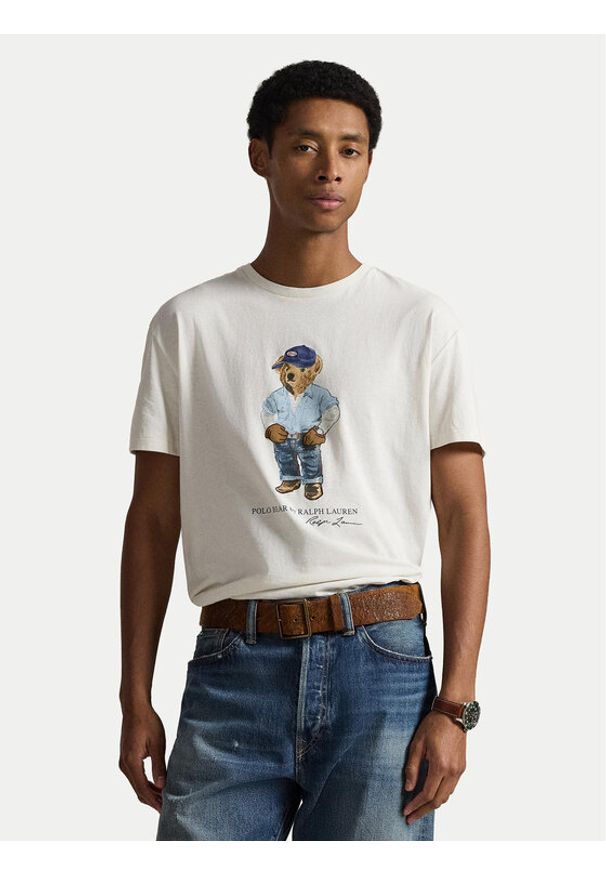 Polo Ralph Lauren T-Shirt 710B14615001 Biały Regular Fit. Typ kołnierza: polo. Kolor: biały. Materiał: bawełna