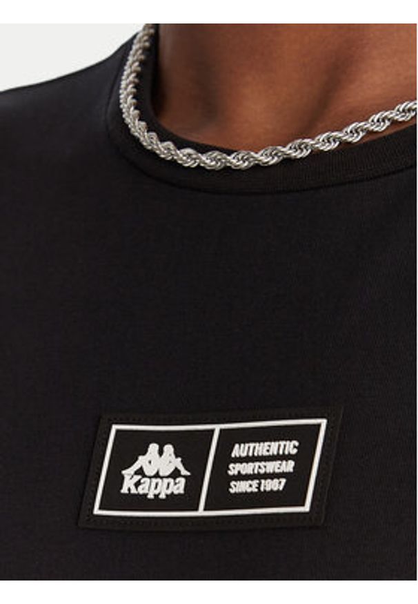 Kappa T-Shirt Authentic Nuria 341V2UW Czarny Regular Fit. Kolor: czarny. Materiał: bawełna