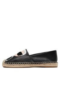 Karl Lagerfeld - KARL LAGERFELD Espadryle KL80111A Czarny. Kolor: czarny. Materiał: skóra