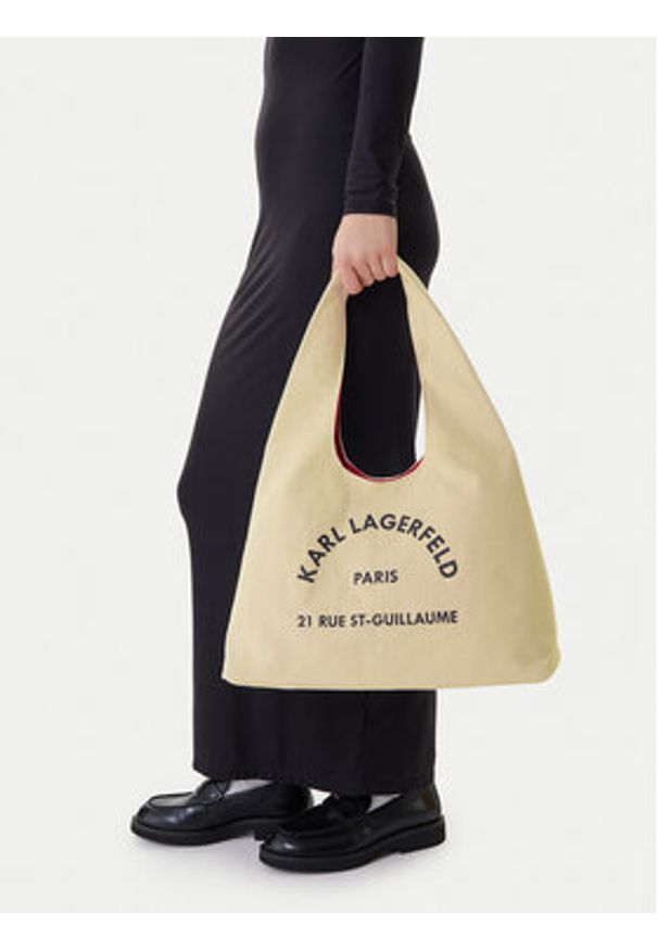 Karl Lagerfeld - KARL LAGERFELD Torebka B1W50015 Beżowy. Kolor: beżowy