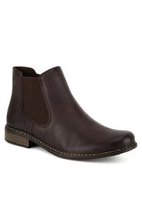 Rieker Botki Z4994-26 Brązowy. Kolor: brązowy. Materiał: materiał #6