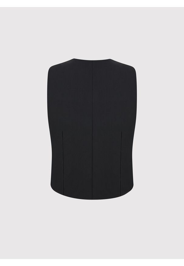 Pako Lorente - PAKO LORENTE - Jednorzędowa kamizelka smokingowa. Materiał: wełna. Wzór: gładki. Styl: młodzieżowy, elegancki