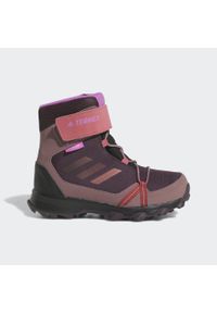 Adidas - Terrex Snow COLD.RDY Winter Boots. Kolor: fioletowy, różowy, wielokolorowy, czerwony. Materiał: materiał. Model: Adidas Terrex