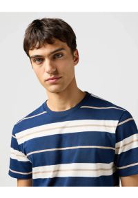 Wrangler - MESKA KOSZULKA WRANGLER STRIPE TEE BLACK IRIS 112362724 #5