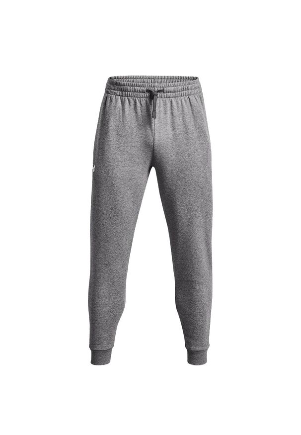 Under Armour - Spodnie Do Joggingu Męskie Polar Rival. Kolor: szary. Materiał: polar. Sport: bieganie
