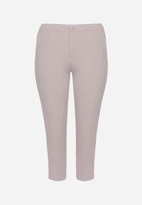 Born2be - Szare Spodnie o Prostym Kroju z Gumką w Talii Filavia. Okazja: na co dzień. Kolor: szary. Styl: sportowy, elegancki, casual #4