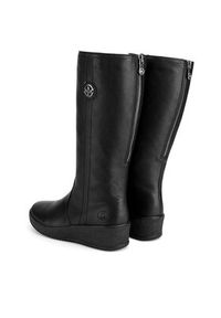 Rieker Kozaki Y4470-01 Czarny. Kolor: czarny. Materiał: skóra #6
