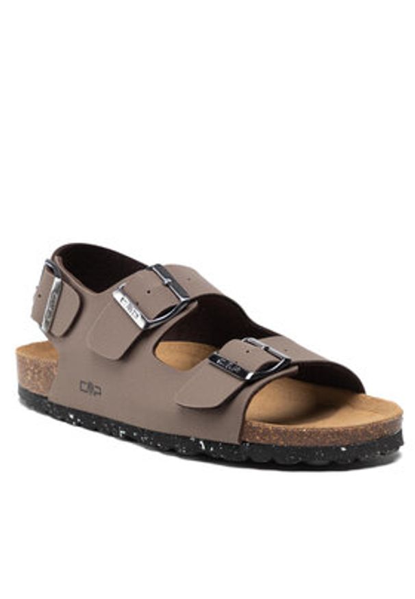 CMP Sandały Eco Keidha Slipper 3Q91027 Brązowy. Kolor: brązowy. Materiał: skóra