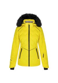 SWISS-SKI - Damska kurtka narciarska Loaf Orsana M — wodoodporna i oddychająca. Kolor: czarny, fioletowy, wielokolorowy. Sezon: zima. Sport: narciarstwo #1