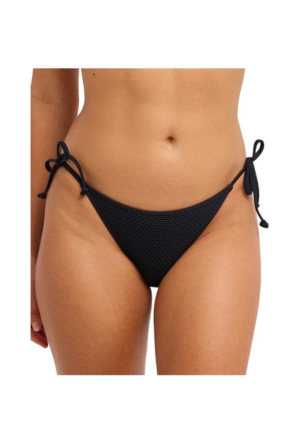 Roxy - Majtki bikini wiązane z boku dla Kobiety ROXY ISLAND Czarny. Kolor: szary. Materiał: tkanina, poliamid, elastan