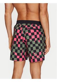 Vans Szorty kąpielowe Primary Checkboard Elastic Boardshort VN000G7R Czarny Regular Fit. Kolor: czarny. Materiał: syntetyk