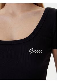 Guess T-Shirt V6RP05 K8RT2 Czarny Regular Fit. Kolor: czarny. Materiał: wiskoza #3