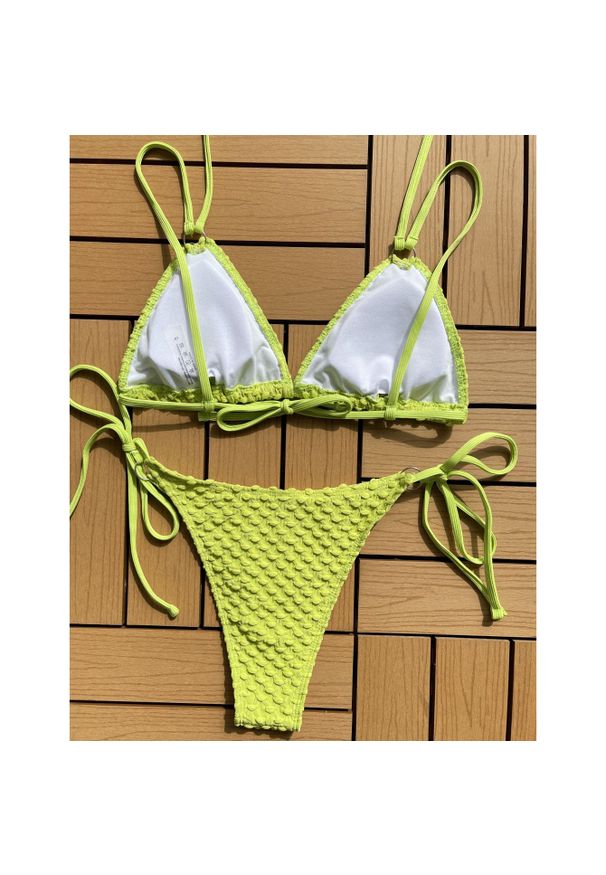 Intica - Bikini plażowe z regulowanymi ramiączkami Swaroop. Kolor: zielony. Materiał: materiał