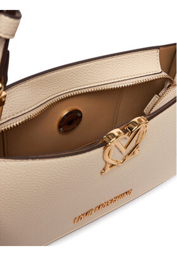 Love Moschino - LOVE MOSCHINO Torebka JC4128PP1OLM0110 Écru. Materiał: skórzane