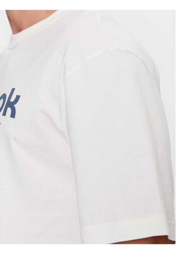 Reebok T-Shirt Basketball IL4435 Biały Regular Fit. Kolor: biały. Materiał: bawełna