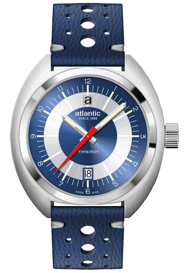 Atlantic - Zegarek Męski ATLANTIC Timeroy 70362.41.55. Materiał: materiał, skóra. Styl: klasyczny, elegancki