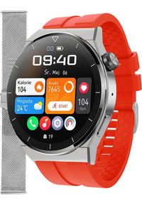 Smartwatch Enter SAT.111.535.1411-SET Czerwony. Rodzaj zegarka: smartwatch. Kolor: czerwony #1