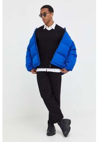 Tommy Jeans kurtka puchowa męska kolor niebieski zimowa. Kolor: niebieski. Materiał: puch. Sezon: zima #5