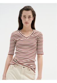 InWear T-Shirt Dagnaiw Striped V 30107270 Kolorowy Slim Fit. Materiał: bawełna. Wzór: kolorowy #1