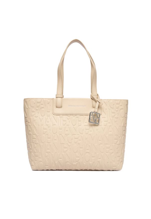 Armani Exchange Torebka XW001481 AF15774 U1092 Beżowy. Kolor: beżowy. Materiał: skórzane