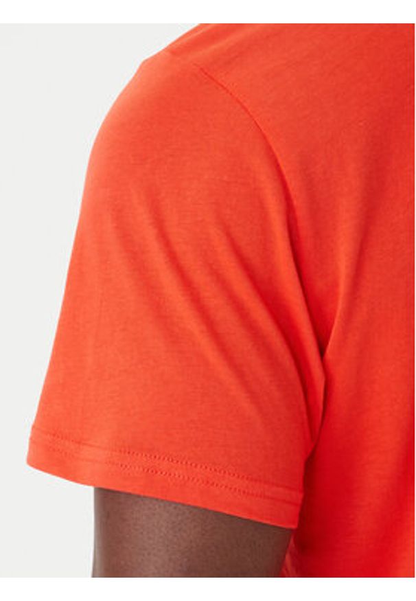 Tommy Jeans T-Shirt Essential DM0DM20740 Pomarańczowy Slim Fit. Kolor: pomarańczowy. Materiał: bawełna
