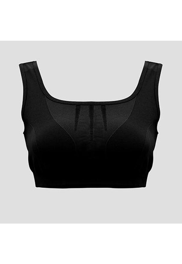 LEGEA - Sportowy crop top treningowy MADDY. Kolor: czarny. Materiał: nylon, elastan. Sport: fitness