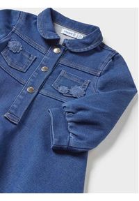 Mayoral Sukienka jeansowa 2.982 Niebieski Regular Fit. Kolor: niebieski. Materiał: bawełna #3